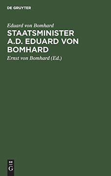 portada Staatsminister A. D. Eduard von Bomhard (en Alemán)