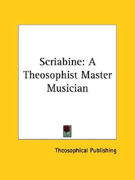 portada scriabine: a theosophist master musician (en Inglés)