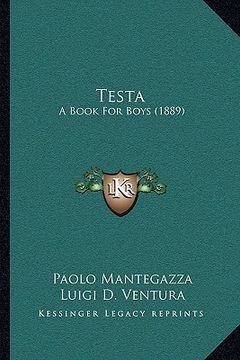 portada testa: a book for boys (1889) (en Inglés)