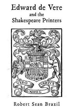 portada edward de vere and the shakespeare printers (en Inglés)