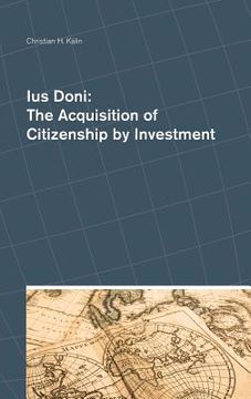 portada Ius Doni: The Acquisition of Citizenship by Investment (en Inglés)