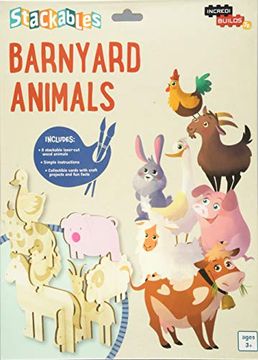 portada Incredibuilds Jr. Stackables: Barnyard Animals (in English)