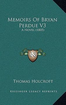portada memoirs of bryan perdue v3: a novel (1805) (en Inglés)
