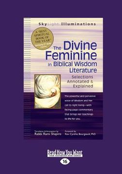 portada The Divine Feminine in Biblical Wisdom: Selections Annotated & Explained (Large Print 16pt) (en Inglés)