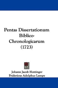 portada pentas dissertationum biblico-chronologicarum (1723)