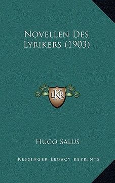 portada Novellen Des Lyrikers (1903) (en Italiano)