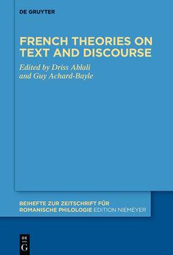 portada French theories on text and discourse (en Inglés)