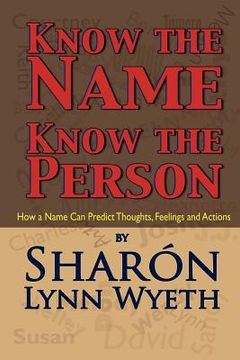 portada know the name; know the person (in English)