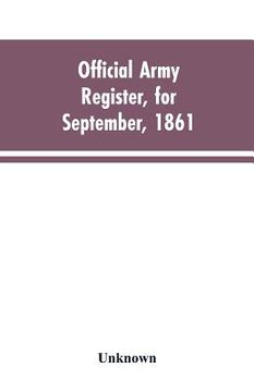 portada Official Army Register, for September, 1861 (en Inglés)