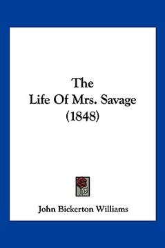 portada the life of mrs. savage (1848)