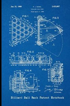 portada Billiard Ball Rack Patent Notebook (en Inglés)