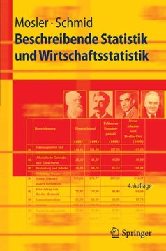 portada Beschreibende Statistik und Wirtschaftsstatistik (Springer-Lehrbuch) (German Edition) (en Alemán)