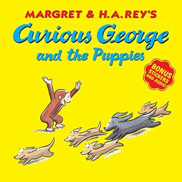 portada Curious George and the Puppies (With Bonus Stickers and Audio) (en Inglés)