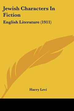 portada jewish characters in fiction: english literature (1911)