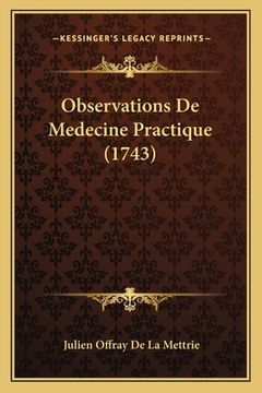 portada Observations De Medecine Practique (1743) (in French)