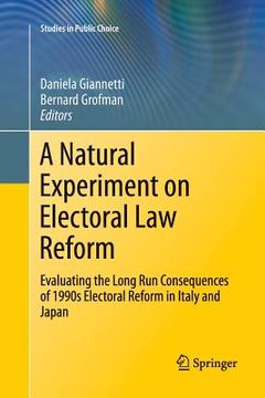 portada a natural experiment on electoral law reform: evaluating the long run consequences of 1990s electoral reform in italy and japan (en Inglés)