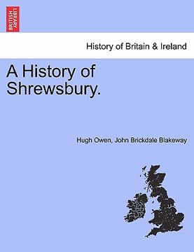 portada a history of shrewsbury. (en Inglés)