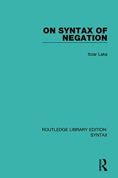 portada On Syntax of Negation (Routledge Library Editions: Syntax) (en Inglés)