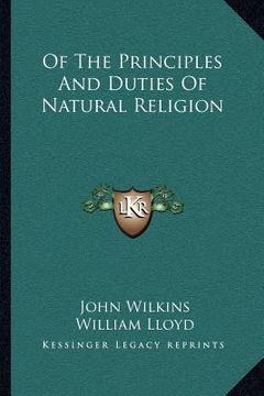 portada of the principles and duties of natural religion (en Inglés)