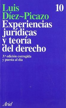 portada Experiencias Jurídicas y Teoría del Derecho (in Spanish)