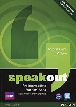 portada Speakout pre Intermediate Students' Book With dvd (en Inglés)