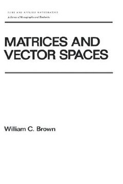 portada matrices and vector spates (en Inglés)