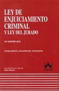 portada LEY DE ENJUICIAMIENTO CRIMINAL 19ª ED. (CODIGOS COMENTADOS)