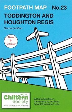 portada Map 23 Footpath map no. 23 Toddington and Houghton Regis: Second Edition - in Colour (Chiltern Society Footpath Maps) (en Inglés)