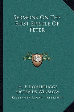 portada sermons on the first epistle of peter (en Inglés)