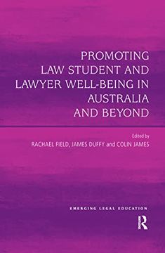 portada Promoting law Student and Lawyer Well-Being in Australia and Beyond (Emerging Legal Education) 