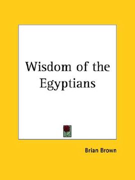 portada wisdom of the egyptians (en Inglés)