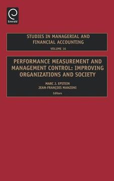 portada performance measurement and management control: improving organizations and society