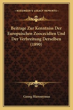 portada Beitrage Zur Kenntniss Der Europaischen Zoocecidien Und Der Verbreitung Derselben (1890) (en Alemán)