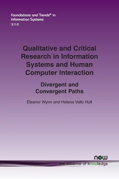 portada Qualitative and Critical Research in Information Systems and Human Computer Interaction: Divergent and Convergent Paths