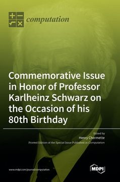 portada Commemorative Issue in Honor of Professor Karlheinz Schwarz on the Occasion of his 80th Birthday (in English)