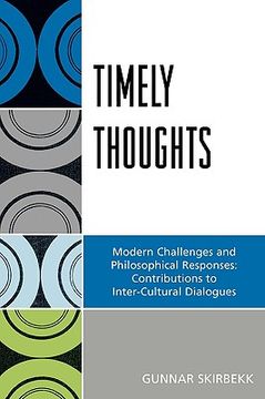 portada timely thoughts: modern challenges and philosophical responses: contributions to inter-cultural dialogues