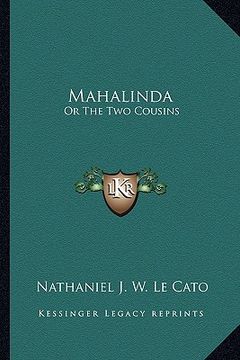 portada mahalinda: or the two cousins (en Inglés)