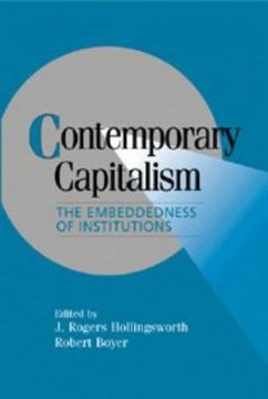 portada Contemporary Capitalism Hardback: The Embeddedness of Institutions (Cambridge Studies in Comparative Politics) (in English)