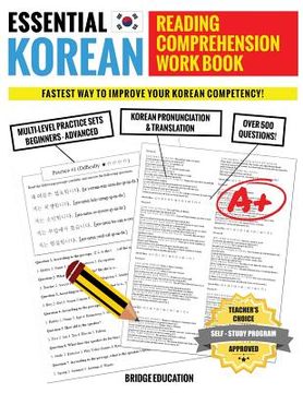 portada Essential Korean Reading Comprehension Workbook: Multi-Level Practice Sets With Over 500 Questions