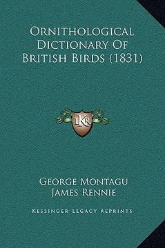 portada ornithological dictionary of british birds (1831) (in English)
