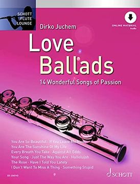 portada Love Ballads - 14 Wonderful Songs of Passion - Flute Sheet Music - Schott Music (ed 23651D) (in English)