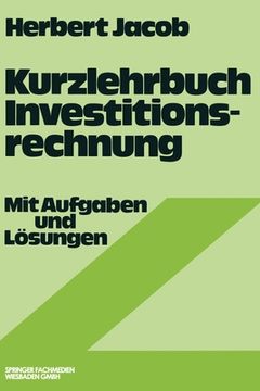 portada Kurzlehrbuch Investitionsrechnung (en Alemán)