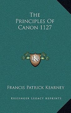 portada the principles of canon 1127 (en Inglés)