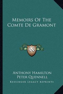 portada memoirs of the comte de gramont (in English)