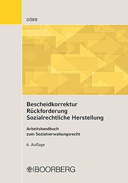 portada Bescheidkorrektur Rückforderung Sozialrechtliche Herstellung (en Alemán)
