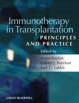 portada Immunotherapy in Transplantation: Principles and Practice (in English)
