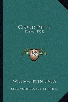 portada cloud rifts: poems (1908) (en Inglés)