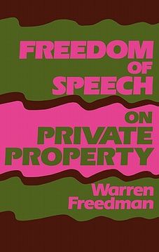 portada freedom of speech on private property (en Inglés)