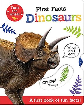 portada First Facts Dinosaurs (Move Turn Learn (Turn-The-Wheel Books)) (en Inglés)