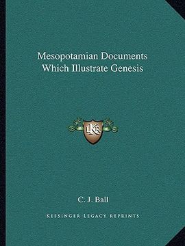 portada mesopotamian documents which illustrate genesis (en Inglés)